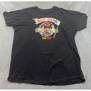 Motley Crue 1987 Tour Ripple Junction Metal Band Mens Medium Tshirt Tee Rock